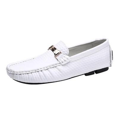 

Summer Breathable Men Casual Shoes Fashion Male Shoes High Quality Men Genuine Leather Shoes Slip On Men Leather Loafers