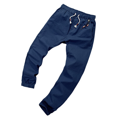 

Spring&summer casual trousers for men slim student ankle trousers 2018 Korean version of the fashion halon cotton&linen Ja