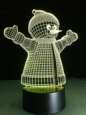 

AINA 16 color snowman night light