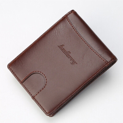 

Mens Luxury Soft Quality Leather Wallet Credit Card Holder Purse Brown