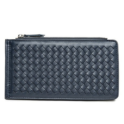 

Designer Black Wallet Woman Brand Women Bag Men Vintage Wallets PU Leather Long Female Woven Multi Card Bit Coin Bags Purses