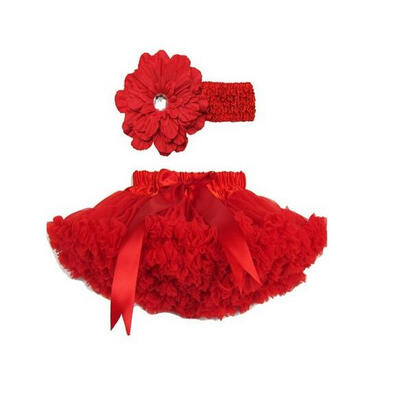 

Buenos Ninos Girl's Tutu Chiffon Petticoat Set with Flower Headband