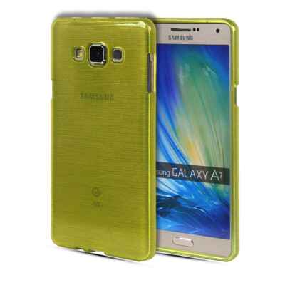 

MOONCASE Soft Flexible Silicone Gel TPU Slim Shell Back Case Cover for Samsung Galaxy A7 Green