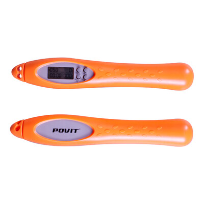

Pu special special POVIT electronic counting rope skipping students in the test for the rope test children adult weight loss professional wire rope skiing orange P-1122
