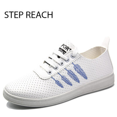 

Women shoes PU Fashion Sneakers All Match Preppy Lacing Comfy Shoes