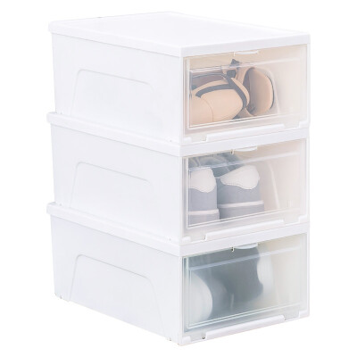 

Alice IRIS environmentally friendly material plastic transparent shoe box storage box moisture-proof dustproof thickening combination 3 Pack