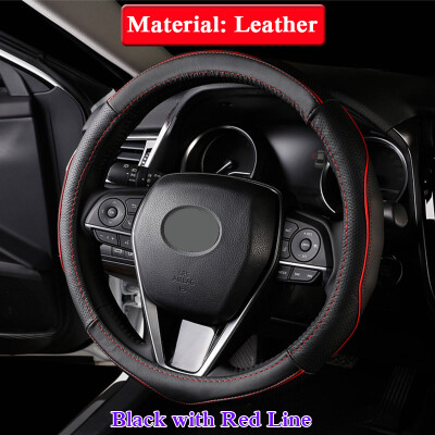 

PU Leather Car Steering-wheel Cover For Toyota 8th Camry 2018 2019 Auto Steering Wheel Covers Anti-Slip Automotive Accessories