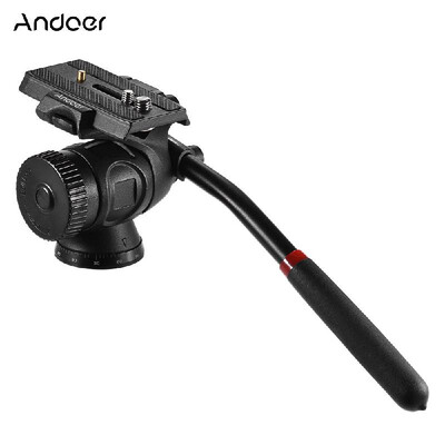 

Andoer 2Way Tripod PanTilt Head Damping Head with 14" 38" Quick Release Plate for Canon Nikon Sony DSLR Monopod Slider Panor