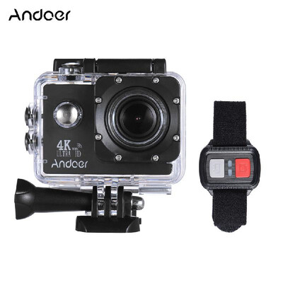 

Andoer AN4000 4K 30fps 16MP WiFi Action Sports Camera 1080P 60fps Full HD 4X Zoom Waterproof 40m 2" LCD Screen 170¡ã Wide Angle Le