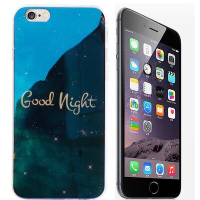 

KOOLIFE Apple iPhone 6 6splus mobile phone case 6s plus plating Blu-ray soft shell Apple 6 plus painted silicone shell shatter-resistant shell Blu-ray stars