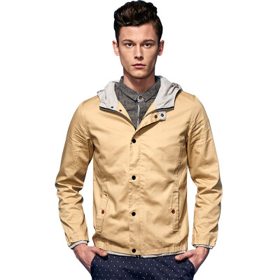 

MSEK) JK3216 fashion casual Korean version of the hooded jacket men's self-cultivation karaoke color