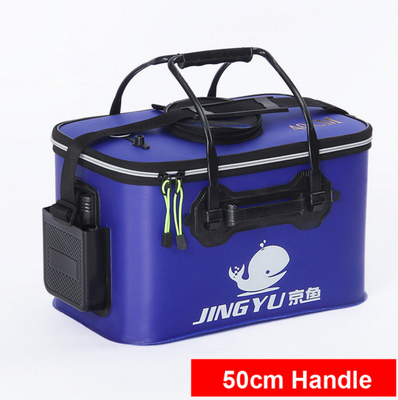 

High Quality 5 Color 3035404550cm Outdoor EVA Bucket Folding Bucket Portable Camping Hiking Bucket With Handle Fishing Bags