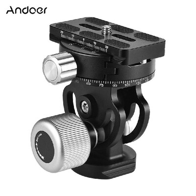 

Andoer VH10 2 Way PanTilt Tripod Head Panoramic Bird Watching Photography Head with Quick Release Plate 3 Bubble Level Carry Bag