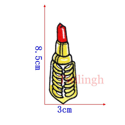 

1Pc Lip Patches Iron On Embroidered Sequined Patch Flower Heart Love Applique DIY Sewing Fabric Repair Clothes Patches Stickers
