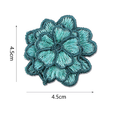 

Sunbling 3d flower patch sew on embroidered jeans clothes brand small applique patches