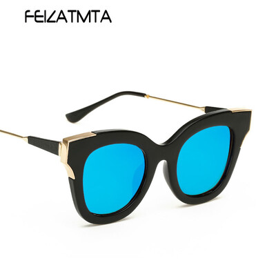 

FEIZATMTA Женские солнцезащитные очки Cat Eye Солнцезащитные очки 2018 Модные новые модные летние очки для женщин UV400 Oculos De Sol Feminino