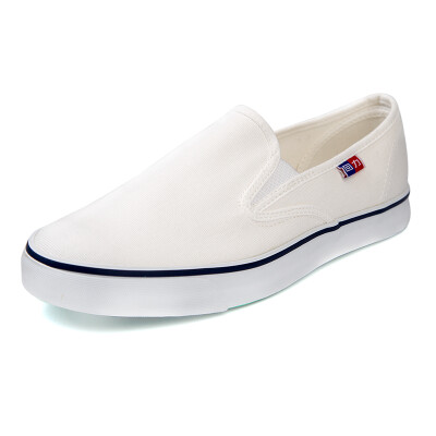 

Pull back / Warrior pedal men and women spring and summer couple lazy shoes casual canvas shoes classic clip shoes WJ-3 white 40