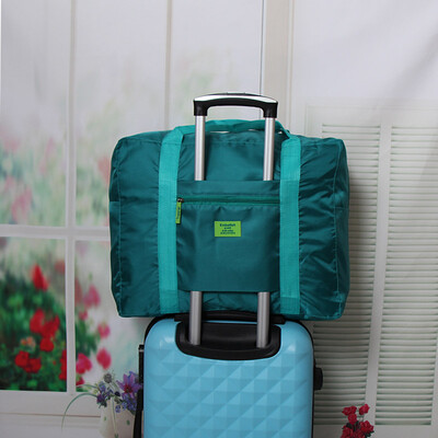 

Jingdong Supermarket] Lizhi waterproof travel bag Trolley case bag clothing package bag lake water blue