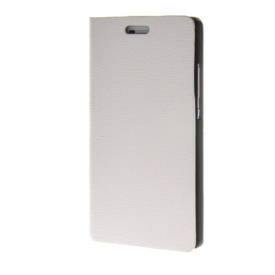 

MOONCASE Leather Side Flip Wallet Card Holder Stand Shell Pouch Case Cover for Huawei Ascend P8 White