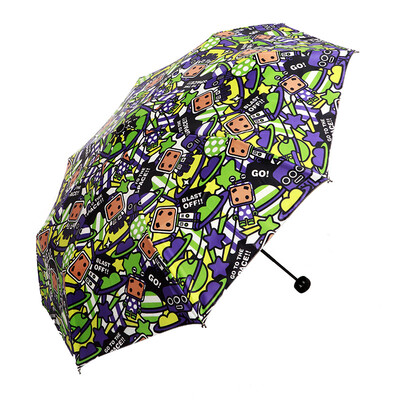 

Paradise umbrella small box sunny umbrella folding creative umbrella box planet 2 double layer black rubber sun umbrella UV umbrella