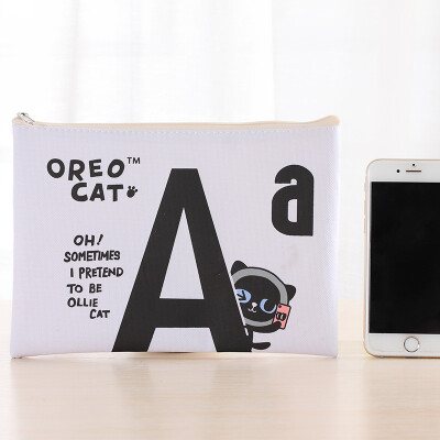 

Shouyi love animal A4 portable Oxford canvas file bag student zipper bag bill test information package JD-SN-52 letters