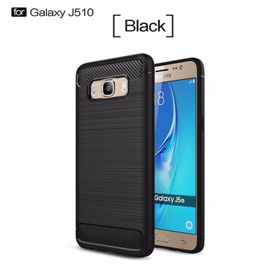 

For Samsung Galaxy J510 2016 Carbon Fiber Phone Cases Soft TPU Anti-Knock Cover For Samsung Galaxy J510 2016 Case