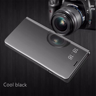 

Xiaomi Mi 6 Luxury Slim Mirror Flip Shell Stand Leather Smart Clear View Window Cover Phone Case