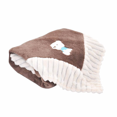 

Baby Blanket Double Laywer Flannel Swaddling Super Soft Cartoon Animal Bedding For Stroller Crib Cuddle 3040inch Blue Pony