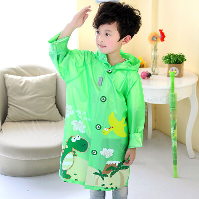 

Is a move kendo children&39s raincoat with a package of primary school students poncho children&39s cartoon raincoat R1 green dinosaur S code