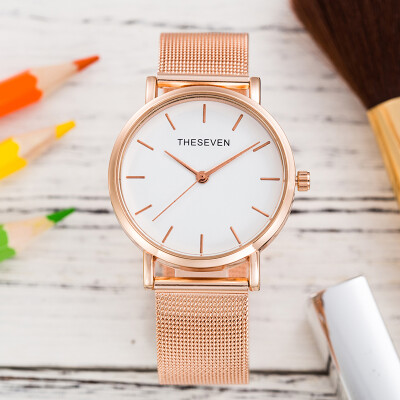 

Fashion Rose Gold Stainless Steel Mesh Band Womens Watches for Women Ladies Watch