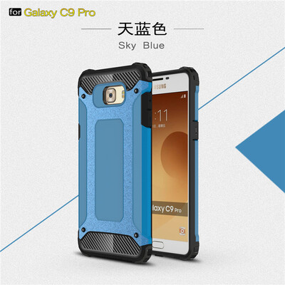 

Goowiiz Phone Case For Samsung Galaxy C9 Pro King Kong Armor Fashion Bumper PC TPU Prevent falling