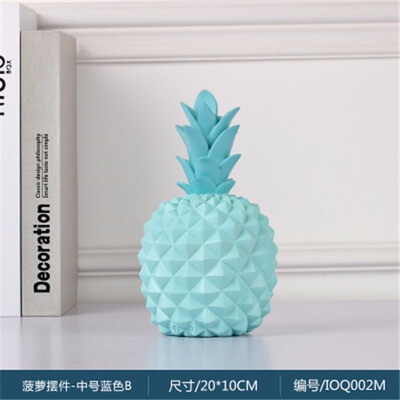 

Nordic ins resin pineapple Piggy Bank figurines bedroom personality decoration living room TV cabinet decorative ornaments