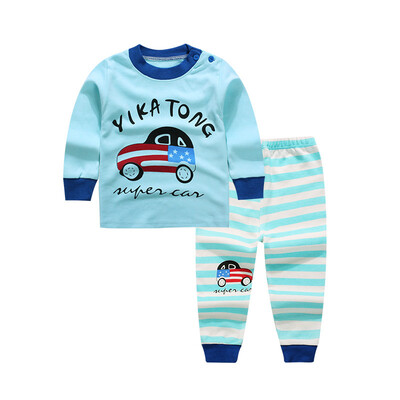 

2pcs Set Baby Underwear Clothing Sets Cartoon Casual clothes Baby Boy Girl Clothes suits toddler kids warm tracksuit