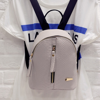 

2018 New Korean Fashion Backpack Women Female Simple Double Shoulder Bag Ladies Leisure Restoration Pu Mini Mochila travel