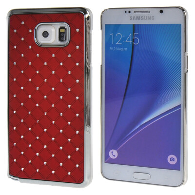 

MOONCASE for Samsung Galaxy Note 5 Case Bling Chrome Hard Back Case Cover Red