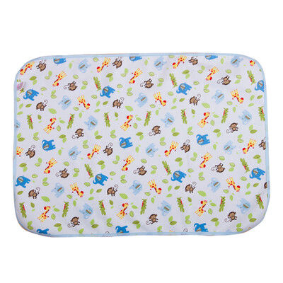 

Long love for a long time 9i9 baby urine mat bamboo fiber three thickening waterproof diapers mat blue