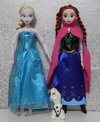 

12 "замороженные принцесса эльза и анна кукла цифры набора playset подарок на день рождения