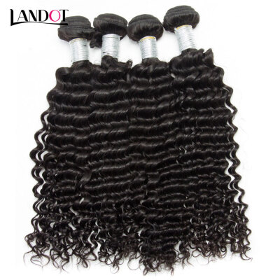 

8A Brazilian Curly Virgin Hair Natural Black Color 100 Human Hair Weave 4 Bundles Brazilian Deep Jerry Curly Remy Hair Extensions