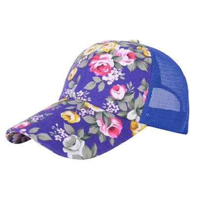 

Мода женщин Цветочный цветок Snapback Хип-хоп Hat Регулируемая Бейсболка