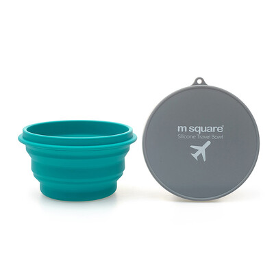 

m square travel outdoor portable tableware folding silicone bowl cup mug cup drinking cup telescopic cup travel camping travel supplies blue large bowl