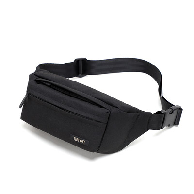 

TINYAT Tactical Waist Pack 4 Zip Pockets Travel Hiking Outdoor Sport Bum Bag Holiday Money Hip Pouch T215