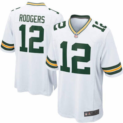 

Mens Green Bay Packers Aaron Rodgers Nike White Game Jersey