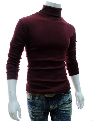 

Men's Winter Slim Warm Pullover Fit Turtleneck Knit Top Coat Knitwear Sweater