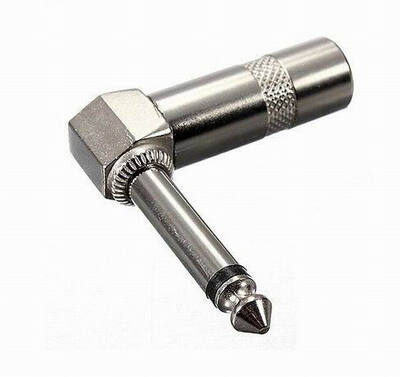 

Huayuan 1 / 4 - 1 / 4 дюйма 6.3mm 6,3 мм под прямым углом 90 градусов, моно - мужчины джек Plug - коннектор