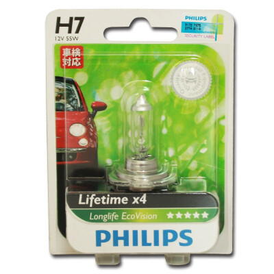 

Philips EcoVision Car Halogen Headlight 3100K Quadrupled Longlife 1PC H1 H4 H7 12V 55W Update ECO Simple Click Vehicle Headbulb