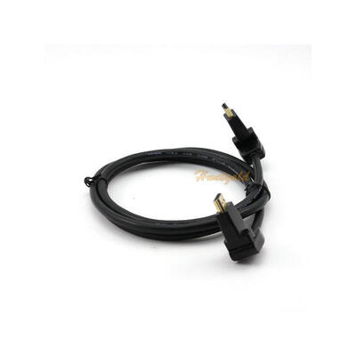 

Черный двойной 180 градусов угол Вращающийся мужчинами 1,5 HDMI аудио / видео кабель HDTV