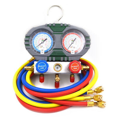 

R22 R134a R404A R407c Manifold Gauge Set with Hose for Household Automobile AC Air Conditioning Tool HVAC