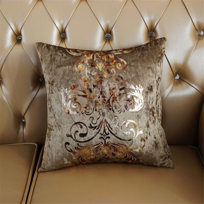 

Cntomlv Bronzing Print Pillowcases Silk Velvet Pillows Case Cover Retro Vintage e White Pillowcase Bedroom Home Decorative Pillow