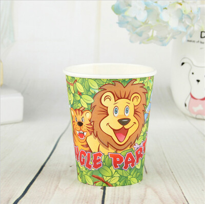 

FANLUS Creative Princess Friendship Birthday Party Paper Cups Disposable Tableware 6pcs Multi Color Party Supplies