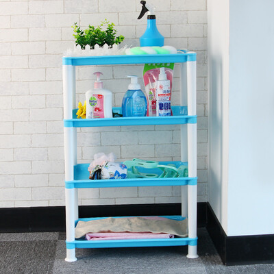 

Camellia storage rack bathroom bathroom rack flat-bottom four-layer square frame kitchen debris finishing layer shelf 1801-A